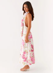 Jensen Midi Dress - Ivory Floral Print