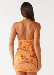 Phia Mini Dress - Orange