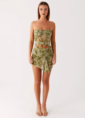 Varona Mini Dress - Jade Fern