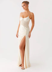 Rising Sun Maxi Dress - Off White