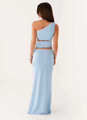 Laylani Cut Out Maxi Dress - Blue