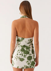 Vianne Mini Dress - Verdant Bloom