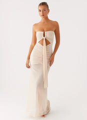 Lovie Maxi Dress - Beige
