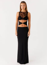 Imperial Maxi Dress - Black