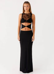 Imperial Maxi Dress - Black