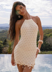 Shaeson Beaded Mini Dress - Ivory