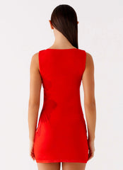 Happy Hour Mini Dress - Red