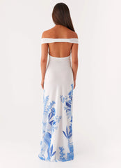 Krissa Maxi Dress - Blue Floral