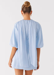 Mary Mini Dress - Blue