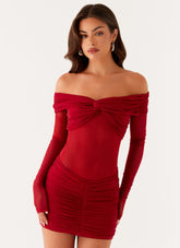 Jules Mini Dress - Raspberry