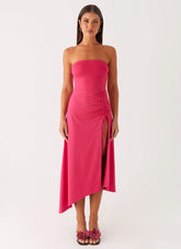 Laoise Midi Dress - Hot Pink