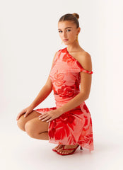 Wade Mini Dress - Sicily Sunsets Print