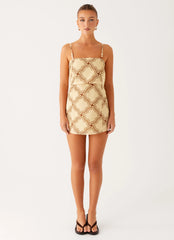 Mantra Mini Dress - Tidal Wave Print