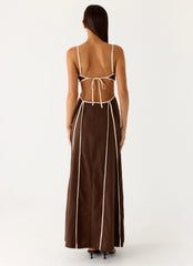Kerli Maxi Dress - Cool Chocolate