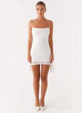 Axel Beaded Mini Dress - White