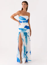 Laidee Maxi Dress - Cerulean Bloom