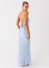 Cabello Maxi Dress - Pale Blue