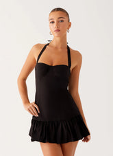 Cheryl Bustier Mini Dress - Black