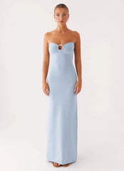 Samson Knit Maxi Dress - Blue