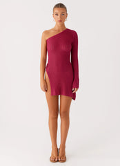 Medda Knit Mini Dress - Hot Pink