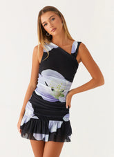 Maverick Mini Dress - Flower Print