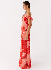 Cassiday Maxi Dress - Sicily Sunsets Print