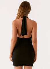 Divide Mini Dress - Black