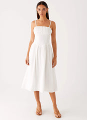 Phillipa Midi Dress - White