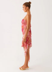 Brooks Mini Dress - Flamingo Fling