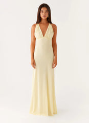 Kacia Maxi Dress - Lemon