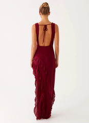 Hendrix Maxi Dress - Raspberry Wine