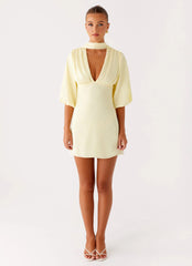 Mary Mini Dress - Yellow