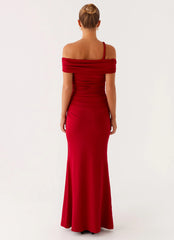 After This Maxi Dress - Raspberry