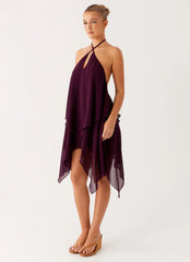 Dalenti Midi Dress - Plum
