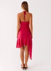 Mai Tai Mini Dress - Hot Pink