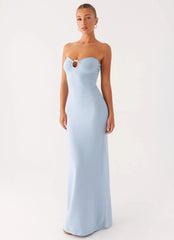 Samson Knit Maxi Dress - Blue