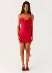 Haylie Mini Dress - Raspberry