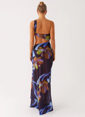 Costa Rica Maxi Dress - Dark Floral