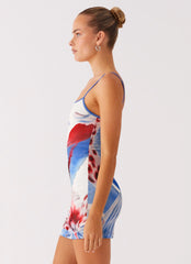 Everett Mini Dress - Deep Sea Bloom