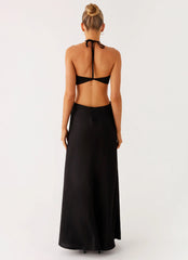 Sweetheart Cut Out Maxi Dress - Black