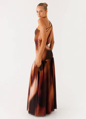 Carlina Maxi Dress - Black Gradient