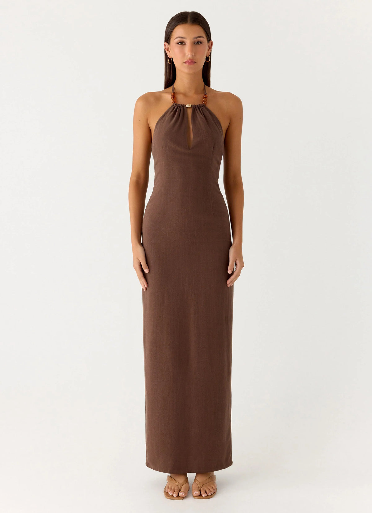 Bloomers Maxi Dress - Brown
