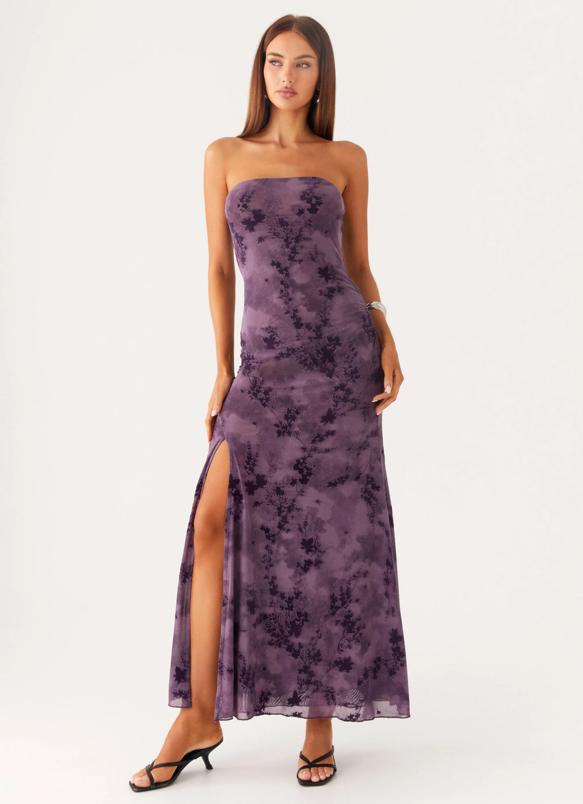 Alexandrite Midi Dress - Purple
