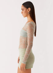 Zenni Mini Dress - Sage