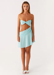 Marbella Mini Dress - Turquoise