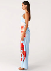 Chloe Maxi Dress - Turquoise Bloom