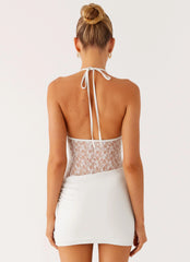 Enchant Lace Mini Dress - Ivory