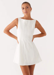 Emelie Mini Dress - White