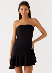 Luna Night Mini Dress - Black