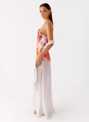 Loire Maxi Dress - Peach Rose